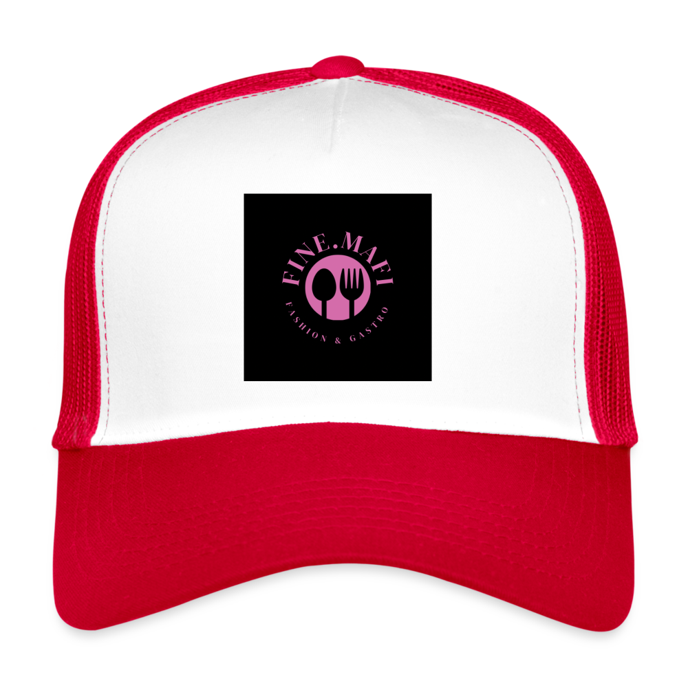 Trucker Cap - Weiß/Rot