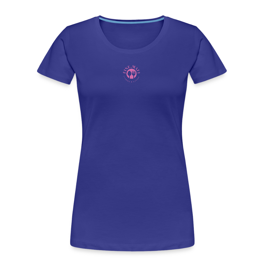 FINE.MAFI Frauen Premium Bio T-Shirt Zero Waste - Königsblau