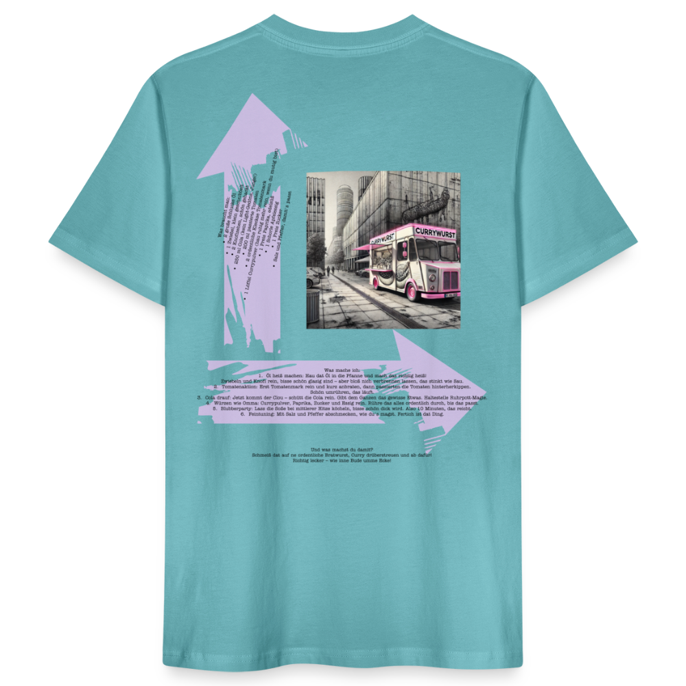 FOOD LOVE Männer Bio-T-Shirt CW - Pastelltürkis