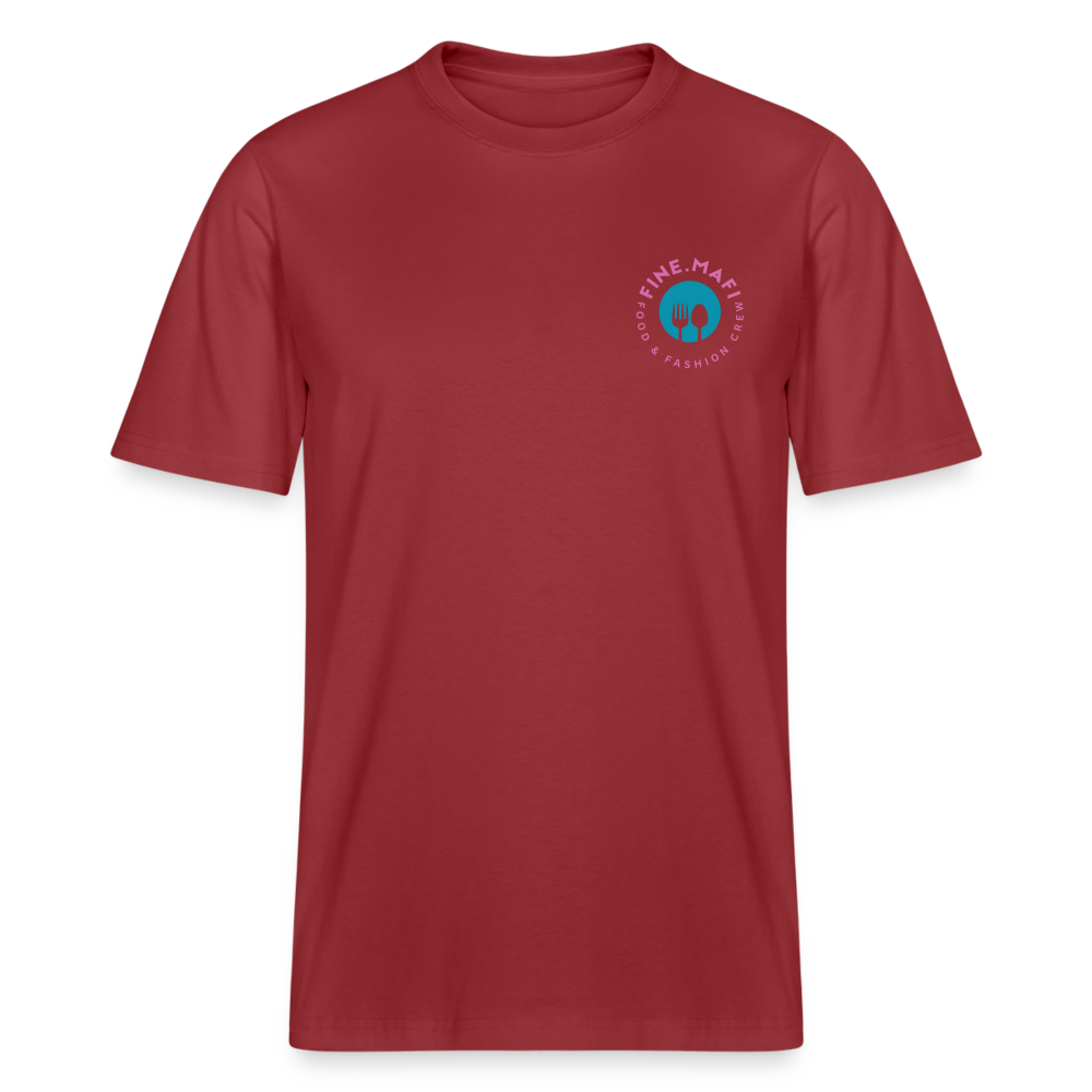 FINE.MAFI Relaxed T-Shirt CREW - Erdrot