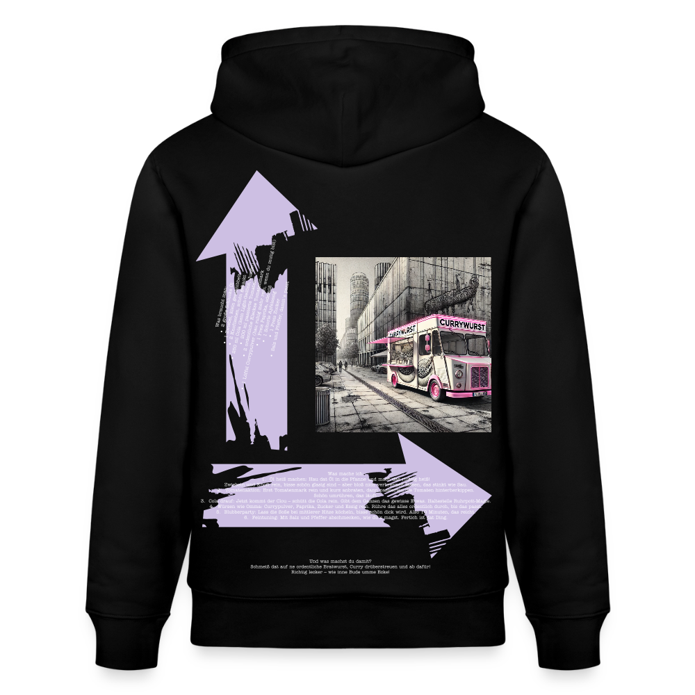 FOOD LOVE Unisex Bio-Hoodie CW - Schwarz