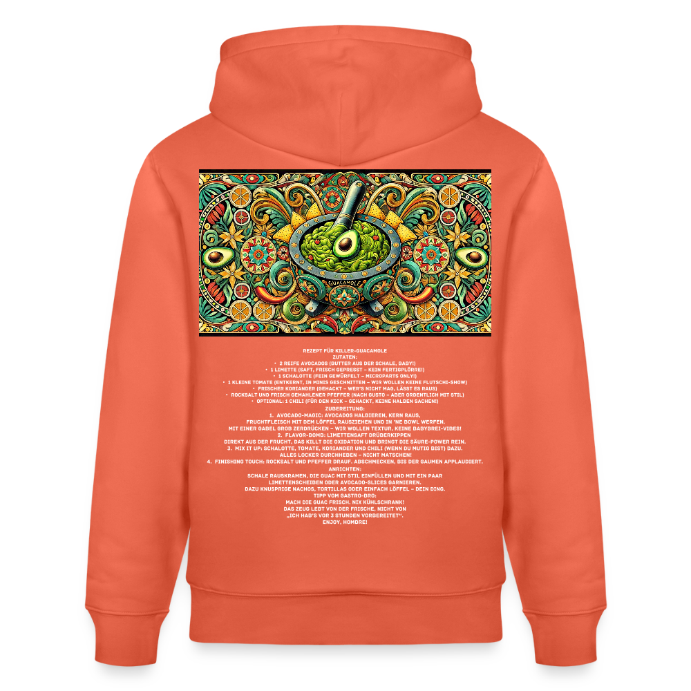 FOOD LOVE Unisex Bio-Hoodie Guaca - Hellrot
