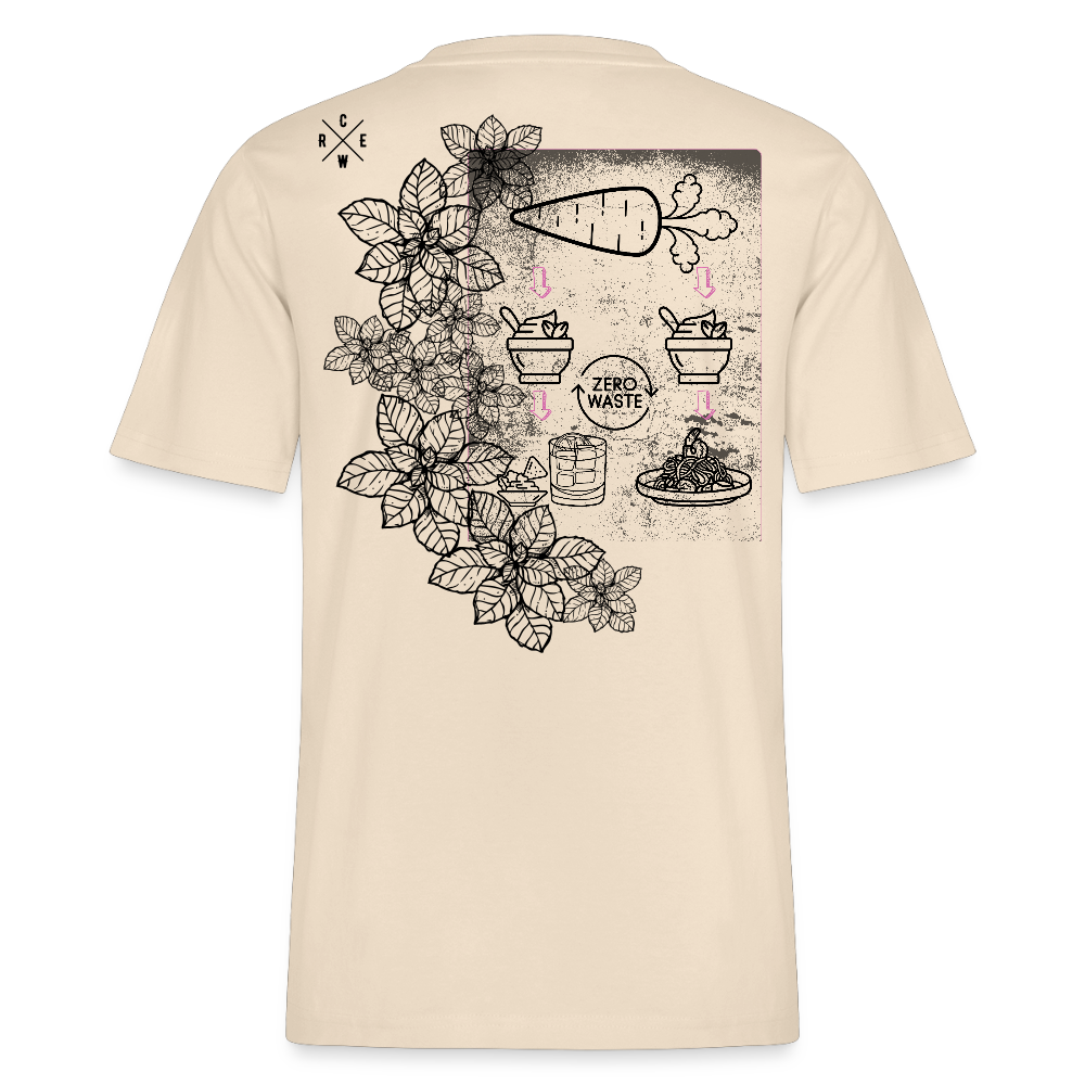 FINE.MAFI Relaxed Fit Unisex Bio-T-Shirt Zero Waste - Weißgrau