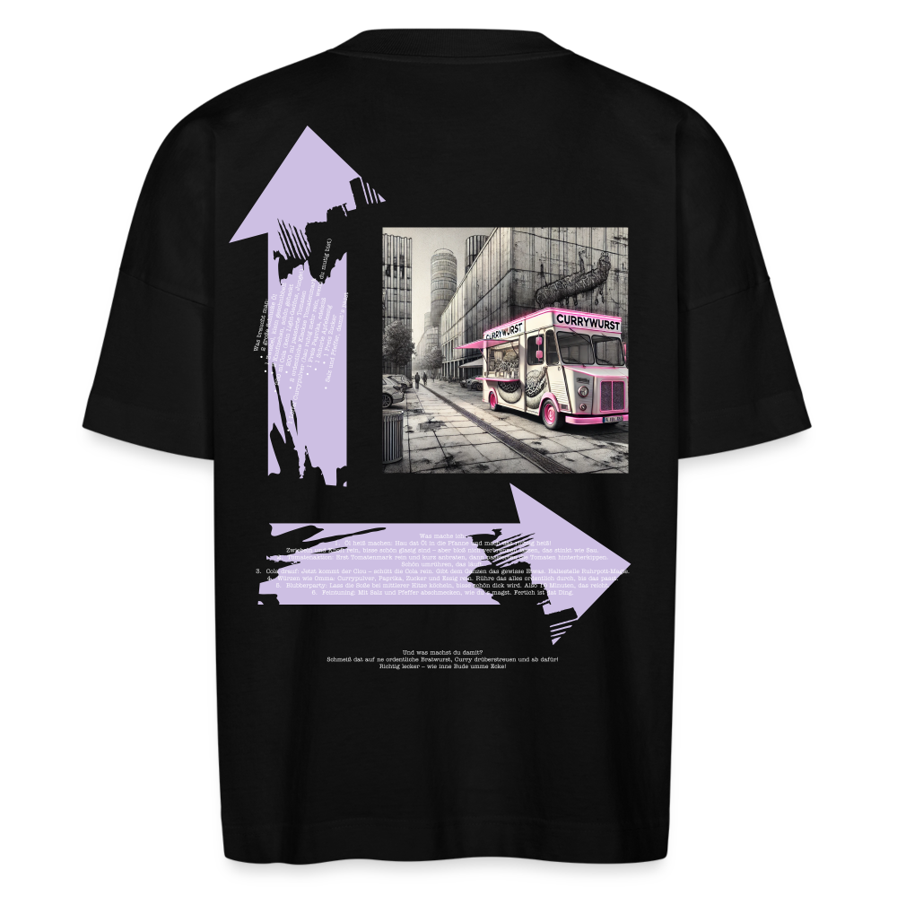 FINE.MAFI Unisex Oversized Bio-T-Shirt – Modell „CW“ - Schwarz
