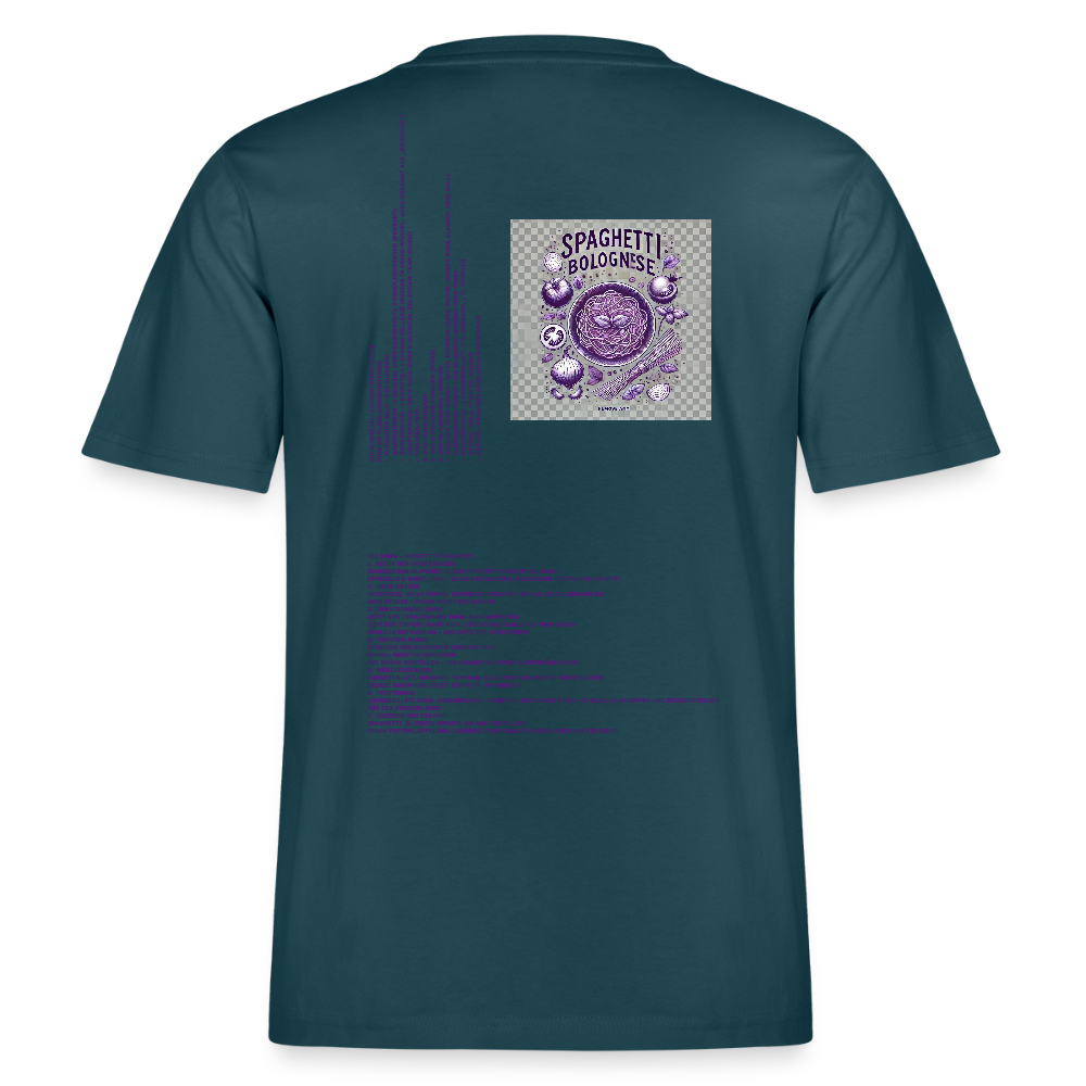 FINE.MAFI Relaxed Fit Unisex Bio-T-Shirt Bolo Baby - Dunkles Petrol