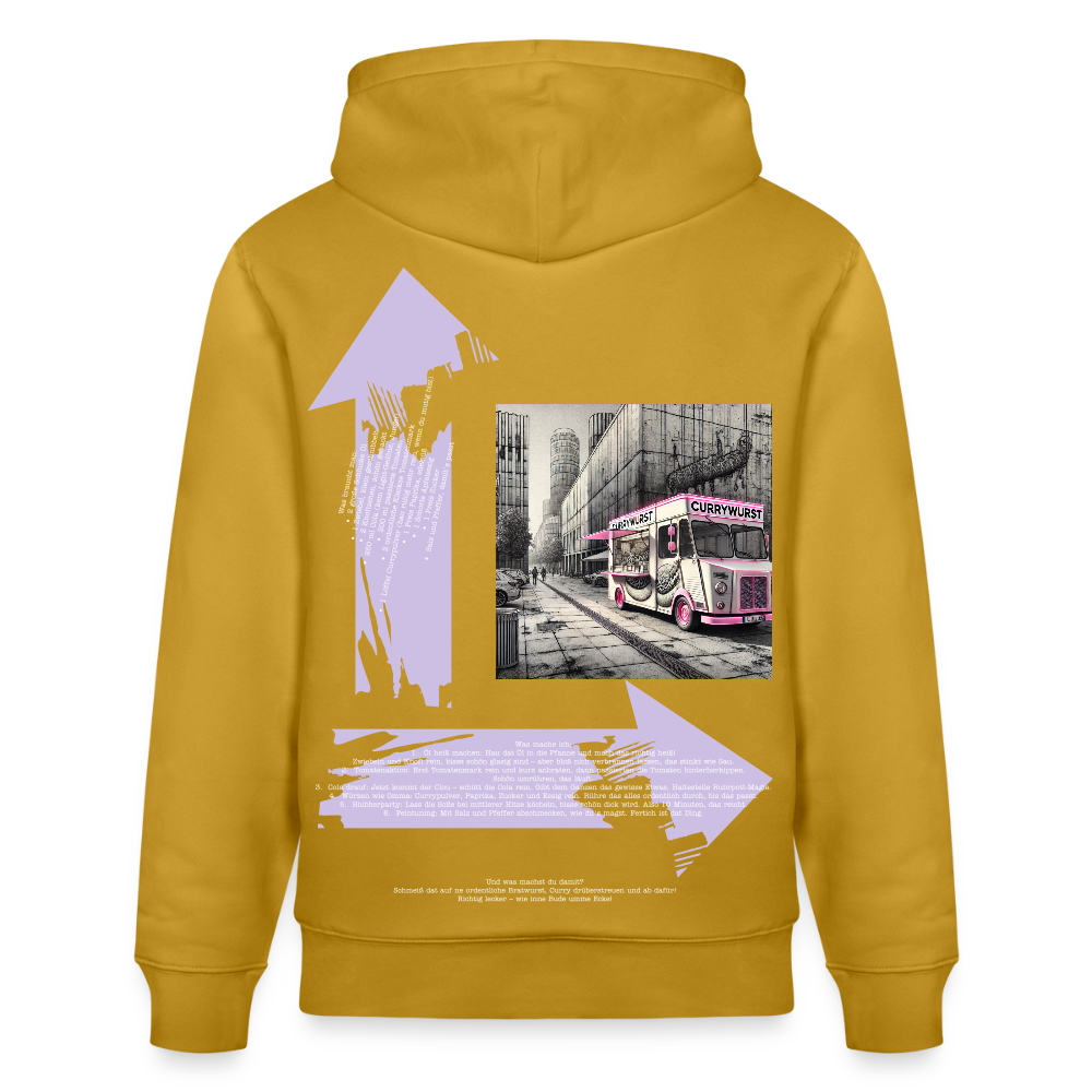 FOOD LOVE Unisex Bio-Hoodie CW - Ocker