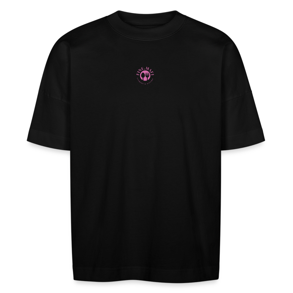FINE.MAFI Unisex Oversized Bio-T-Shirt – Modell „CW“ - Schwarz