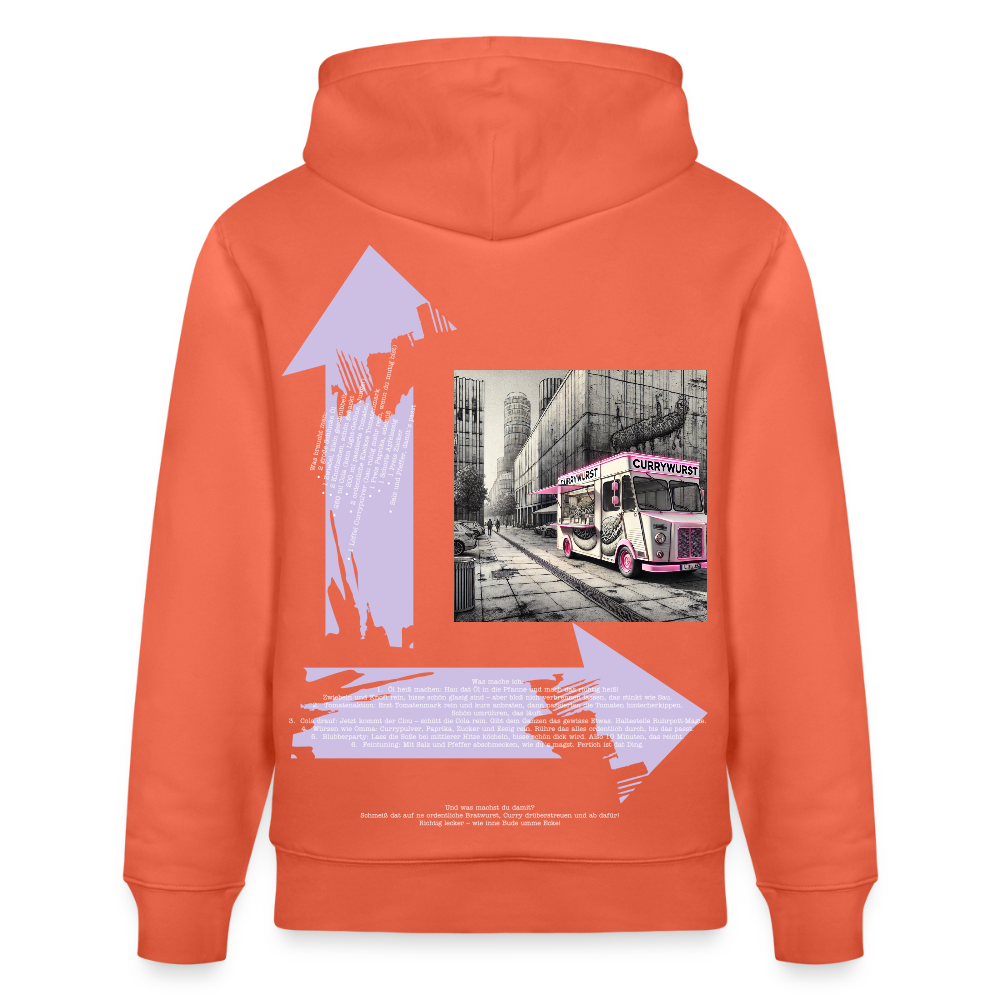 FOOD LOVE Unisex Bio-Hoodie CW - Hellrot