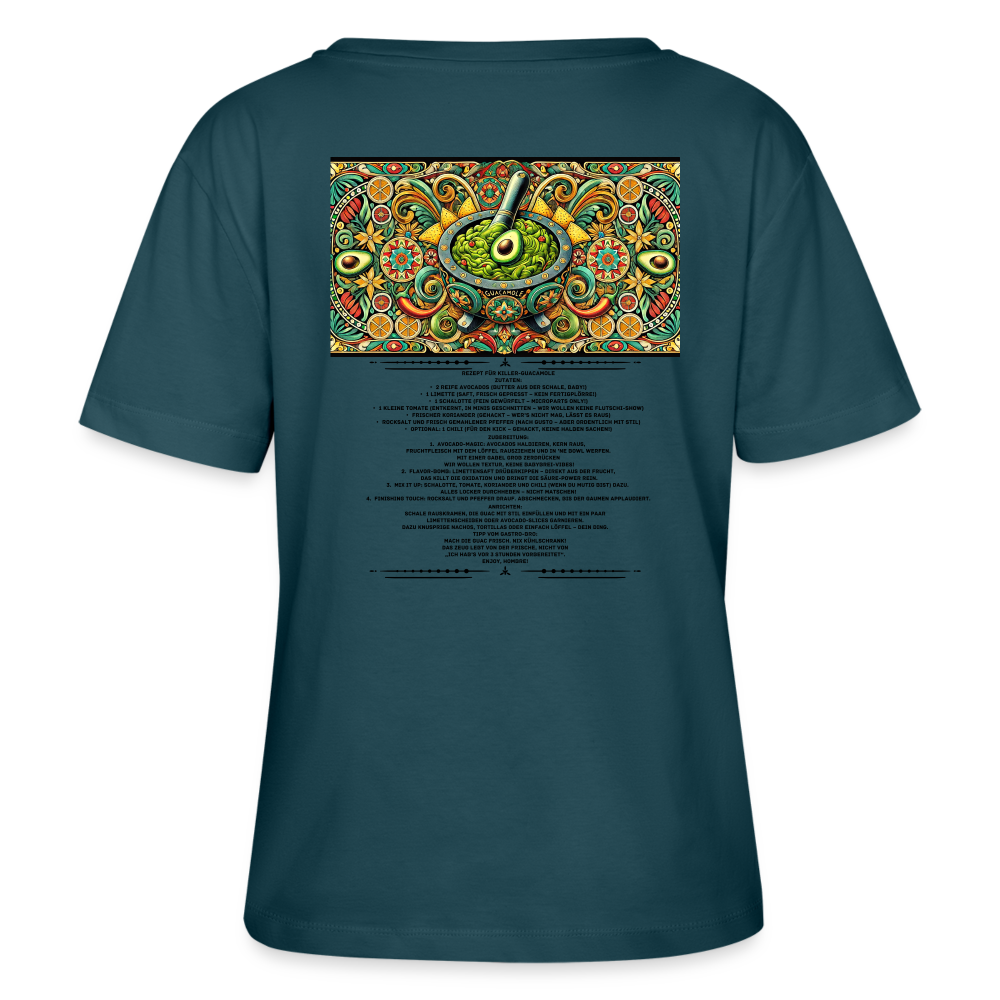 FOOD LOVE Frauen Bio-T-Shirt Guaca - Dunkles Petrol