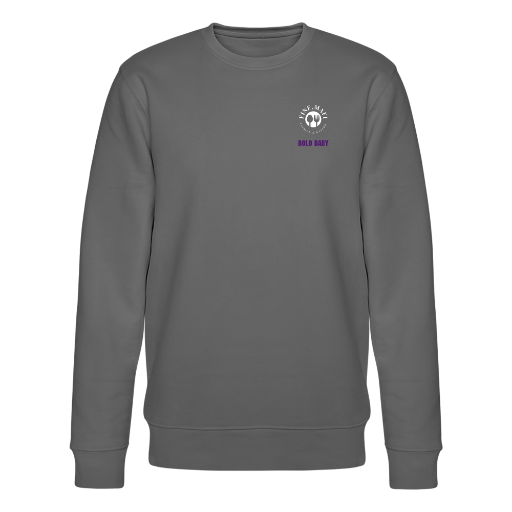 FOOD LOVE Collection Unisex Bio-Sweatshirt Bolo - Anthrazit