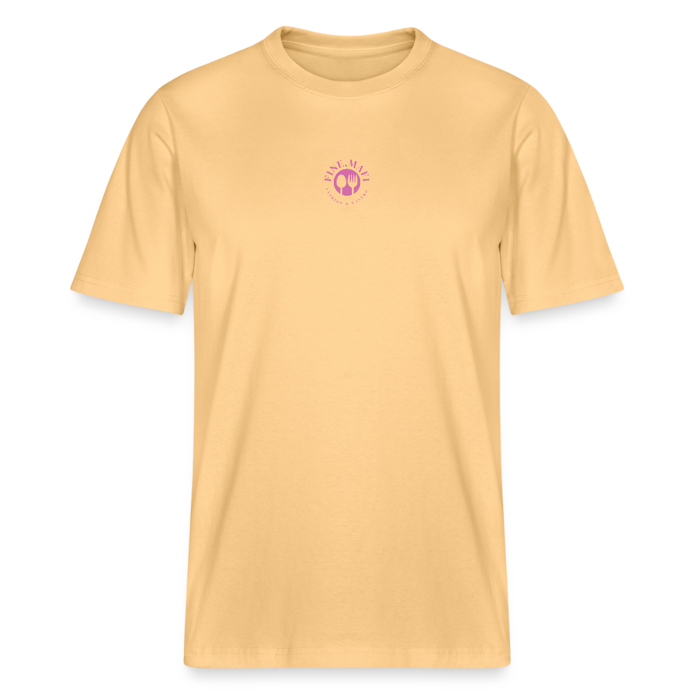 FOOD LOVE Relaxed Fit Unisex Bio-T-Shirt DIGGA - Hellgelb