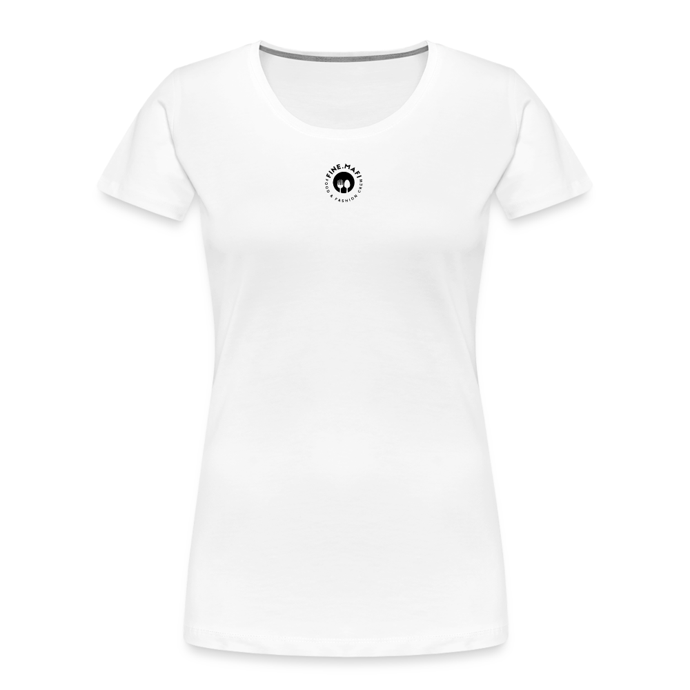 Frauen Premium Bio T-Shirt Hummus - Weiß