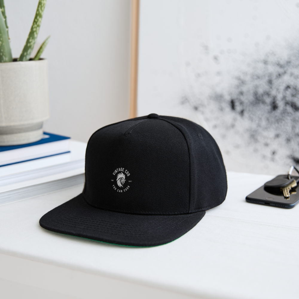 Snapback Cap Coq au Vin - Schwarz/Schwarz