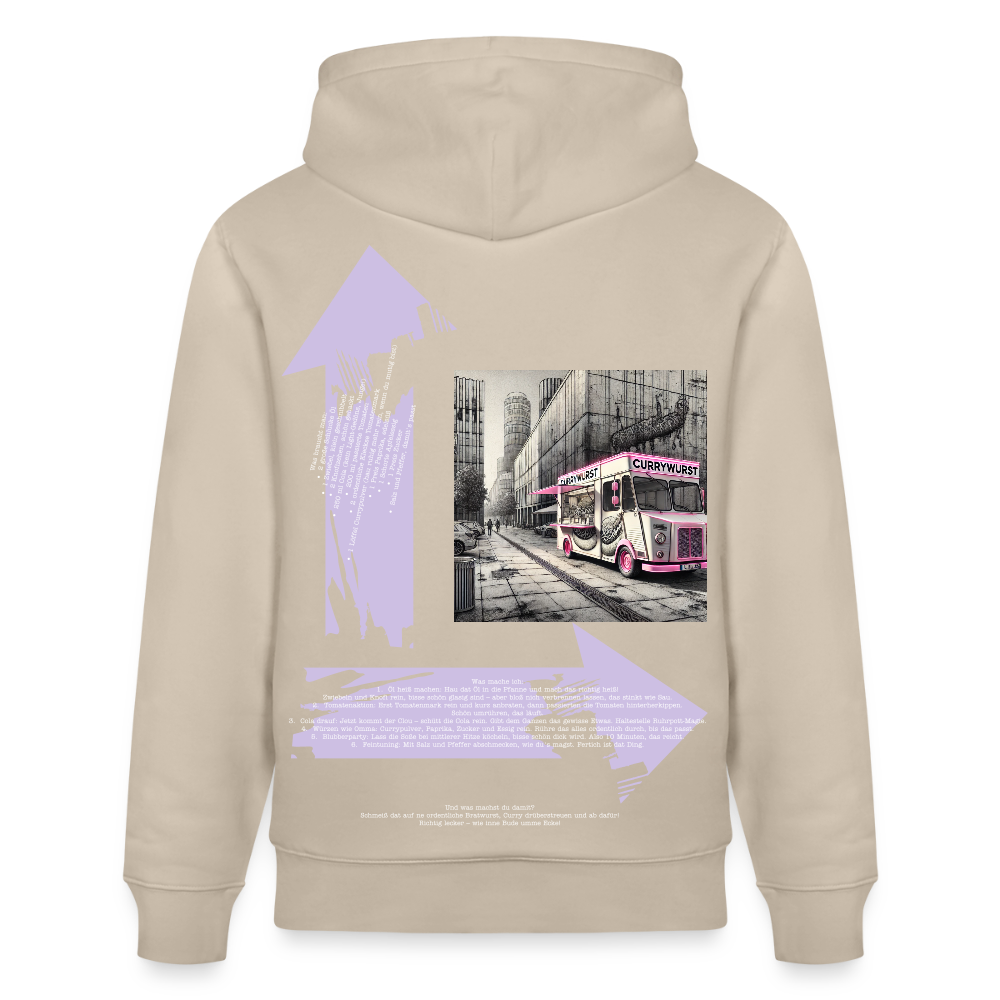 FOOD LOVE Unisex Bio-Hoodie CW - Beige