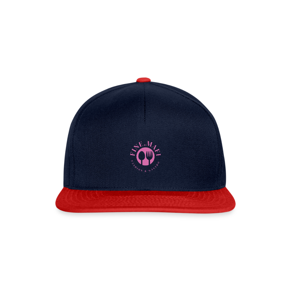 Snapback Cap FINE.MAFI - Navy/Rot