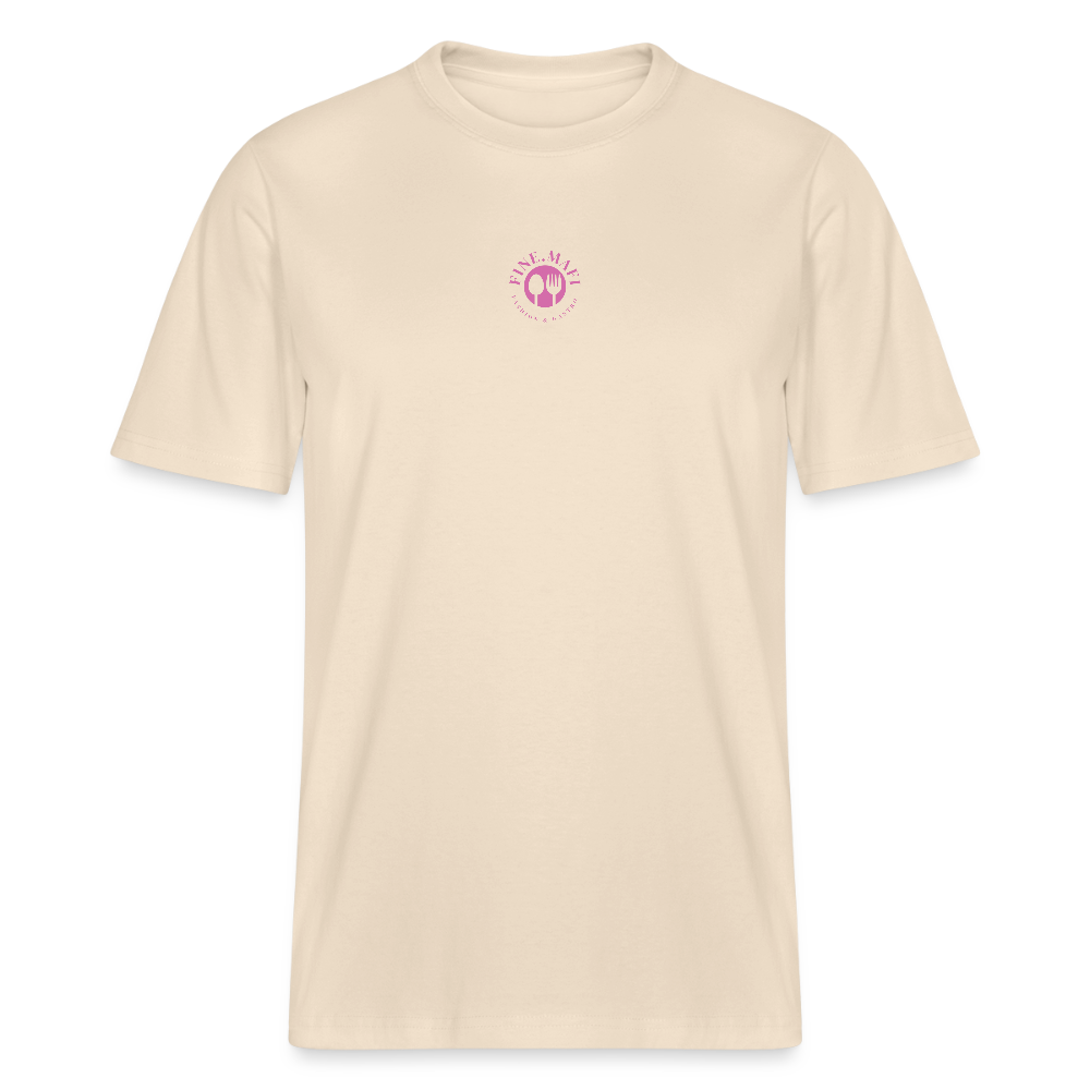 FOOD LOVE Relaxed Fit Unisex Bio-T-Shirt DIGGA - Naturweiß