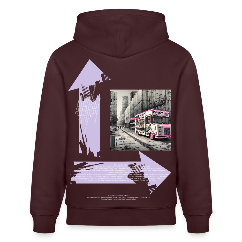 FOOD LOVE Unisex Bio-Hoodie CW - Maroon