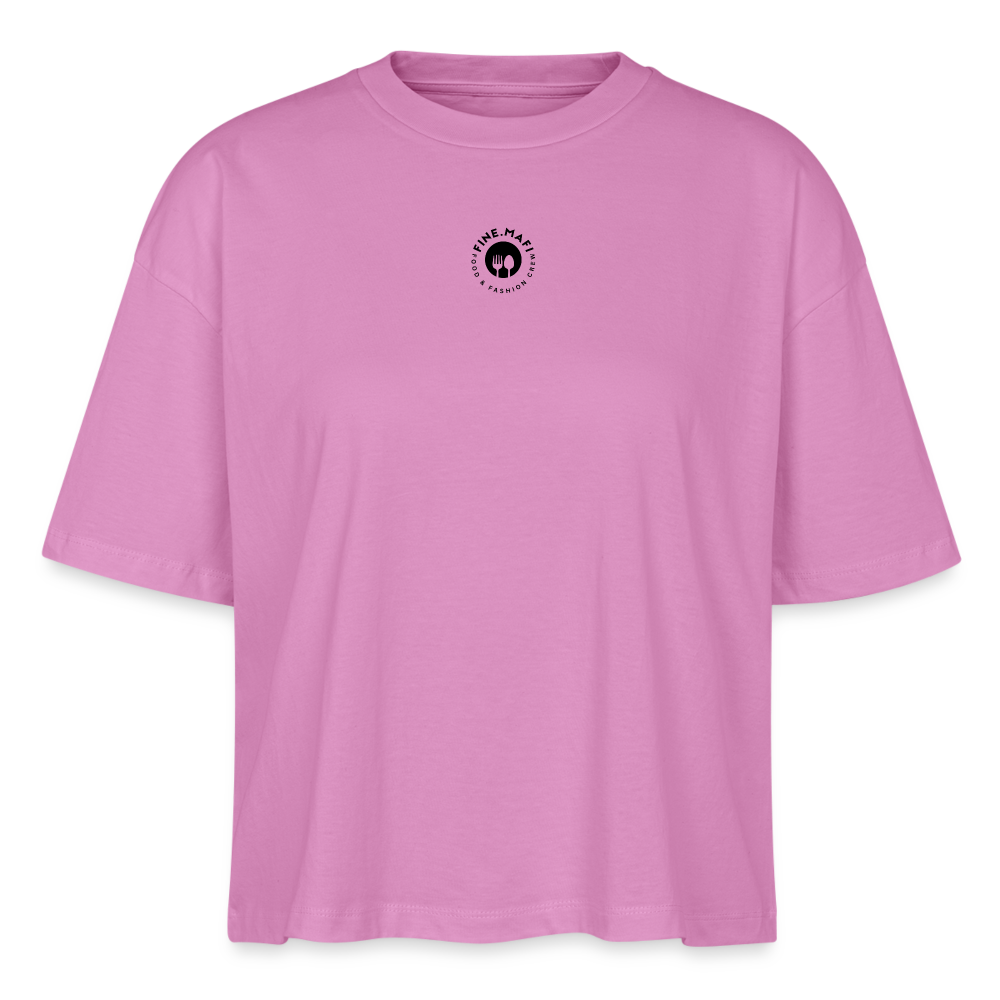 FOOD LOVE Frauen Boxy Bio-T-Shirt Hummus - Pink