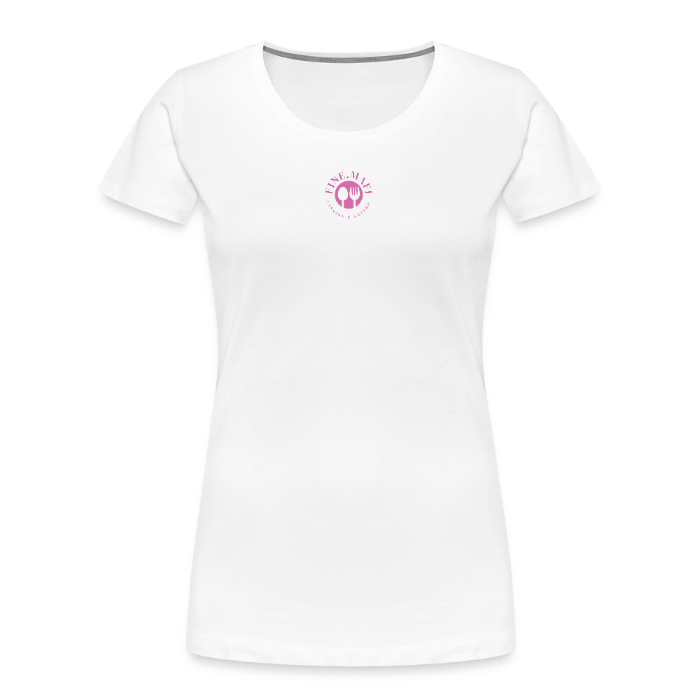 FOOD LOVE Frauen Premium Bio T-Shirt DIGGA - Weiß
