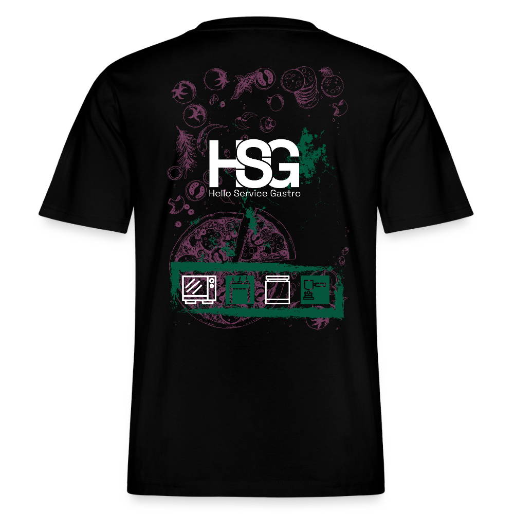 Fine.Mafi Relaxed Fit Unisex Bio-T-Shirt HSG - Schwarz