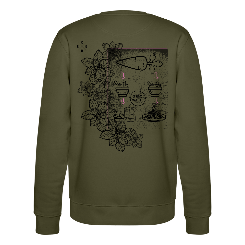 FINE.MAFI Unisex Bio-Sweatshirt Zero Waste Crew - Khaki