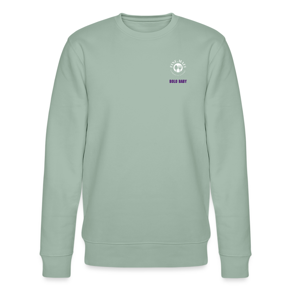 FOOD LOVE Collection Unisex Bio-Sweatshirt Bolo - Helles Graugrün