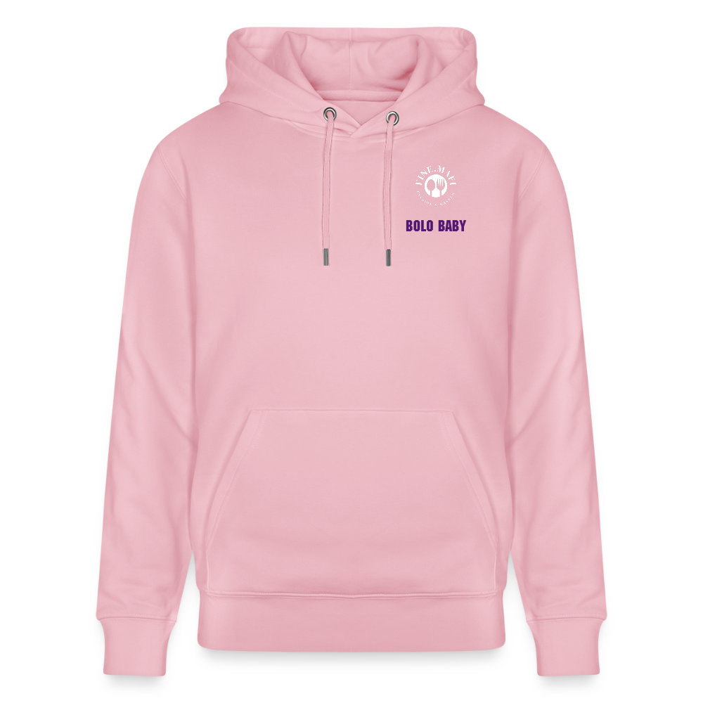 FOOD LOVE Unisex Bio Hoodie Bolo Stile - Hellrosa