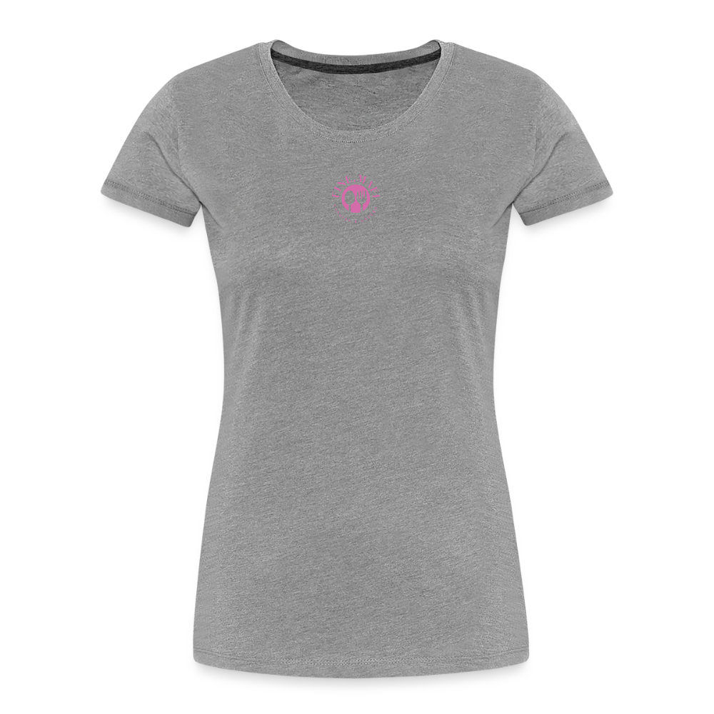 FOOD LOVE Frauen Premium Bio T-Shirt DIGGA - Grau meliert