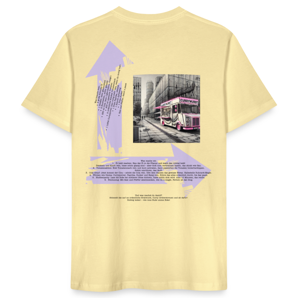 FOOD LOVE Männer Bio-T-Shirt CW - Creme