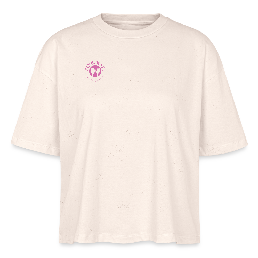 FOOD LOVE Frauen Boxy Bio-T-Shirt DIGGA - Naturweiß