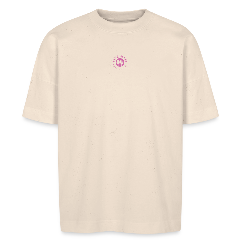 FINE.MAFI Unisex Oversized Bio-T-Shirt – Modell „CW“ - Naturweiß