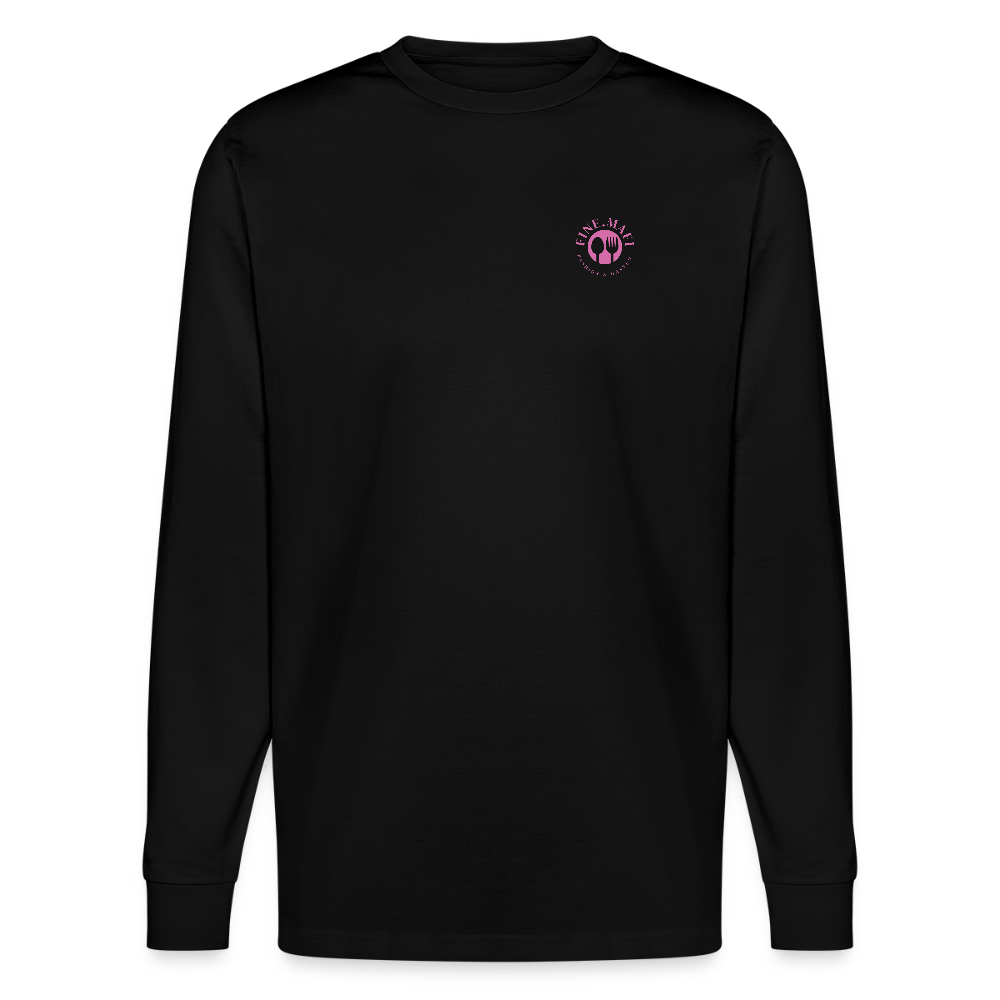 FOOD LOVE Unisex Bio-Langarmshirt Digga - Schwarz