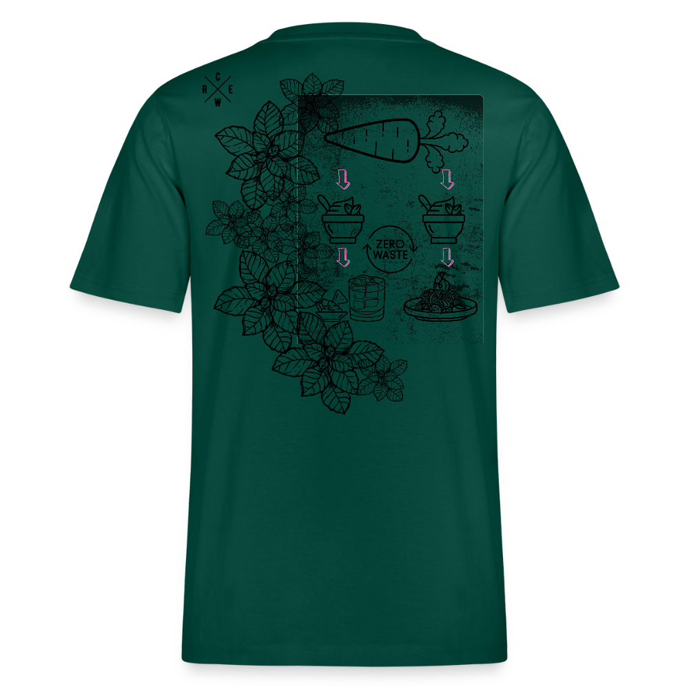 FINE.MAFI Relaxed Fit Unisex Bio-T-Shirt Zero Waste - Forest