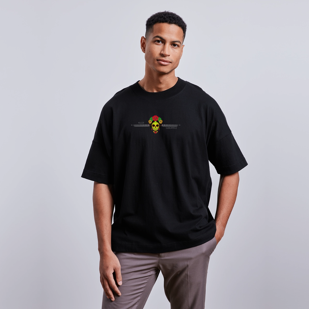 FOOD LOVE Unisex Oversize Bio-T-Shirt Guaca - Schwarz
