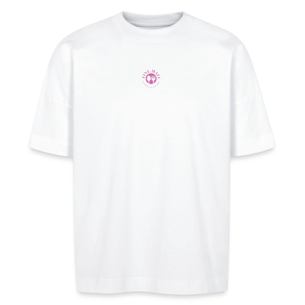FINE.MAFI Unisex Oversized Bio-T-Shirt – Modell „CW“ - Weiß