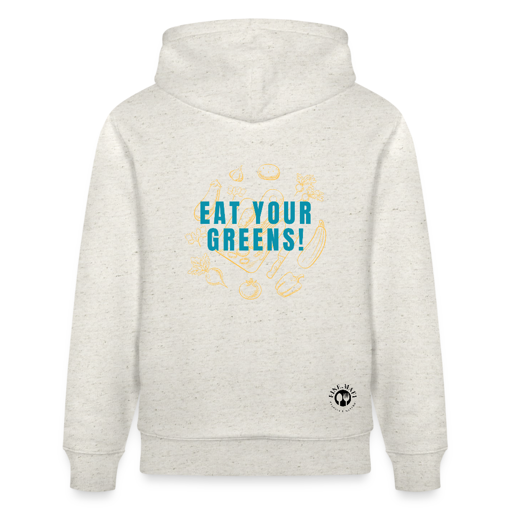 FINE.MAFI Relaxed Hoodie CREW - Beige meliert