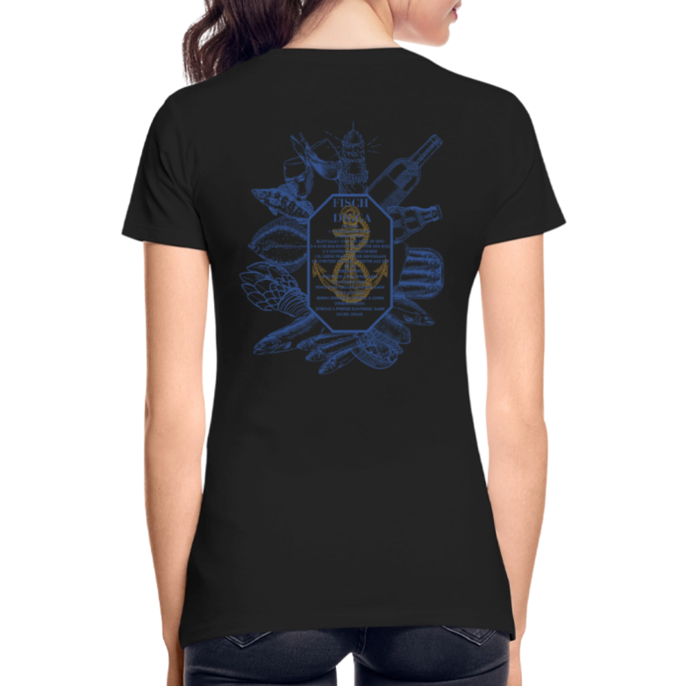 FOOD LOVE Frauen Premium Bio T-Shirt DIGGA - Schwarz