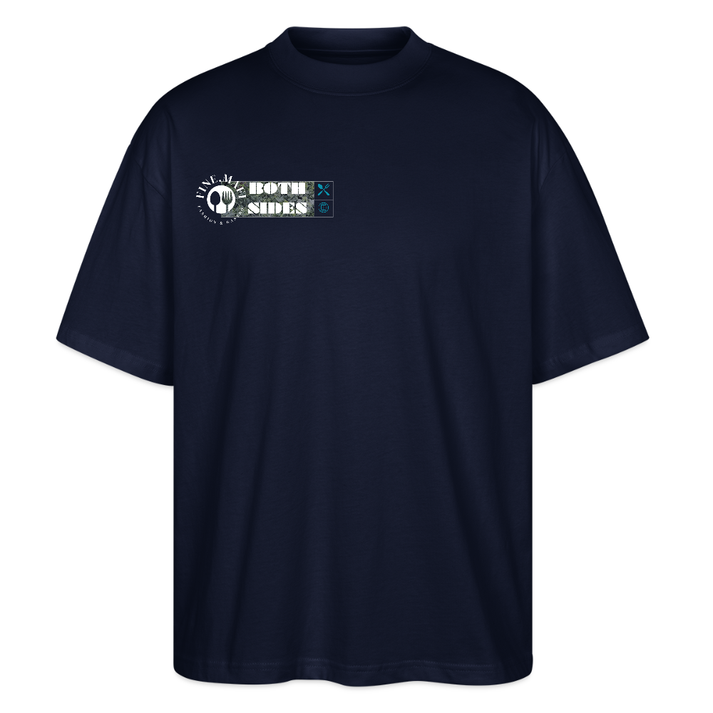 FINE.MAFI Oversized Unisex Bio T-Shirt Chicken - Navy