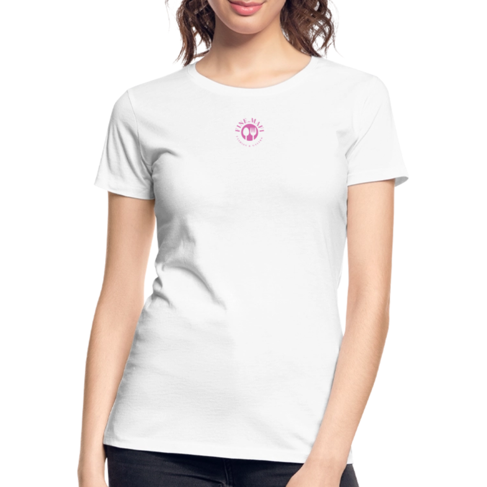 FOOD LOVE Frauen Premium Bio T-Shirt DIGGA - Weiß