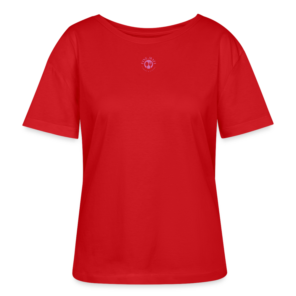 FOOD LOVE Frauen Bio-T-Shirt CW - Rot