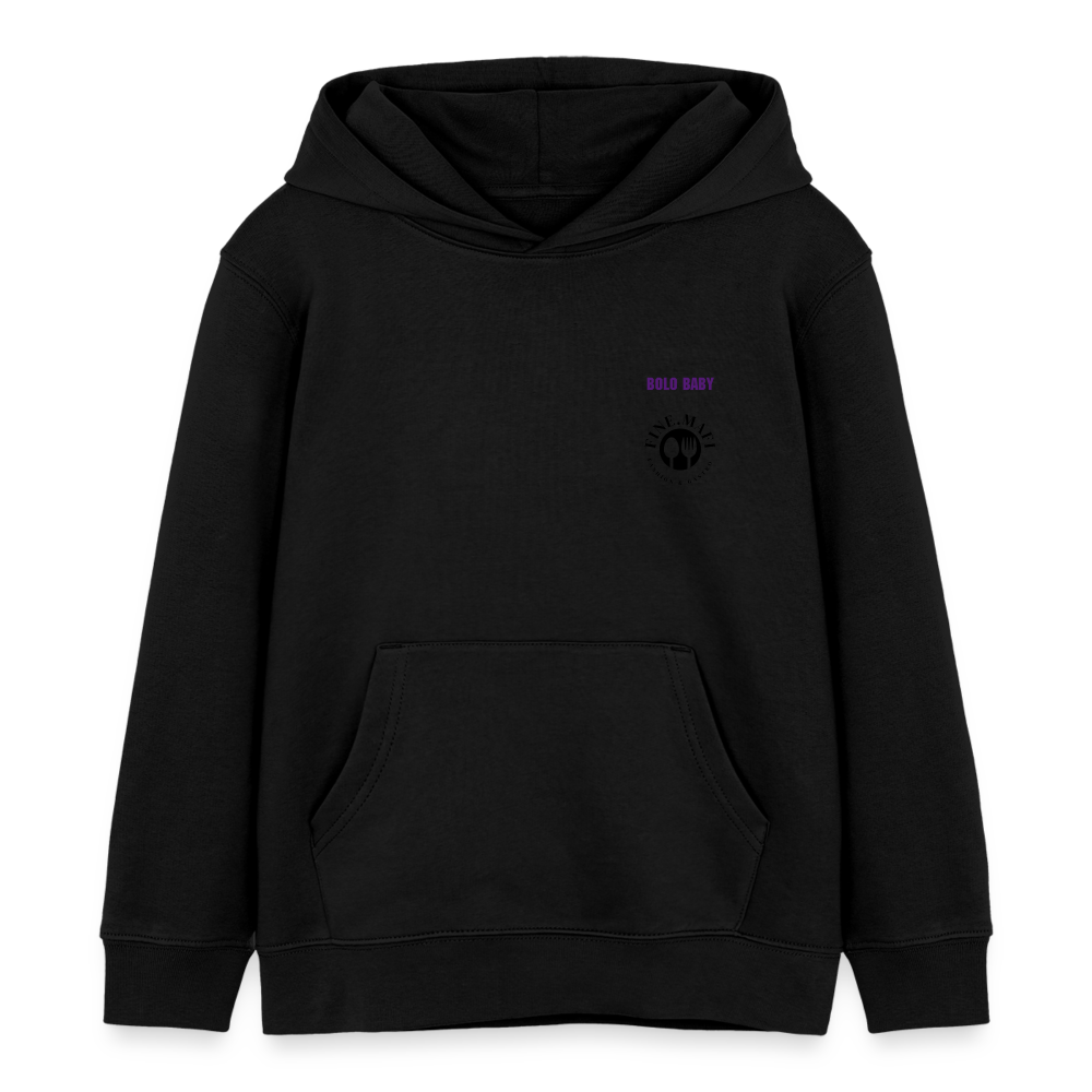 Gastrokids Bio Hoodie Bolo Stile - Schwarz