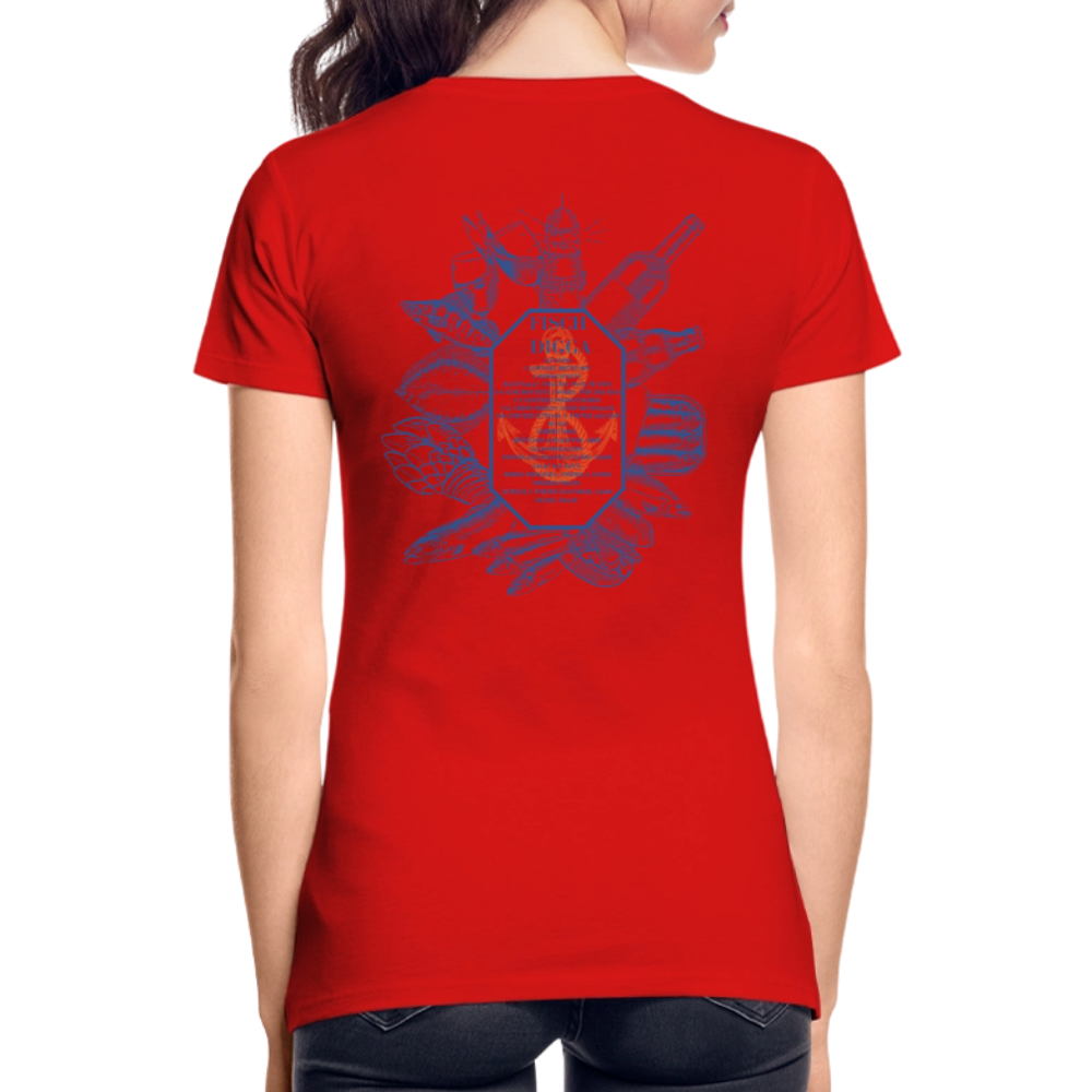 FOOD LOVE Frauen Premium Bio T-Shirt DIGGA - Rot