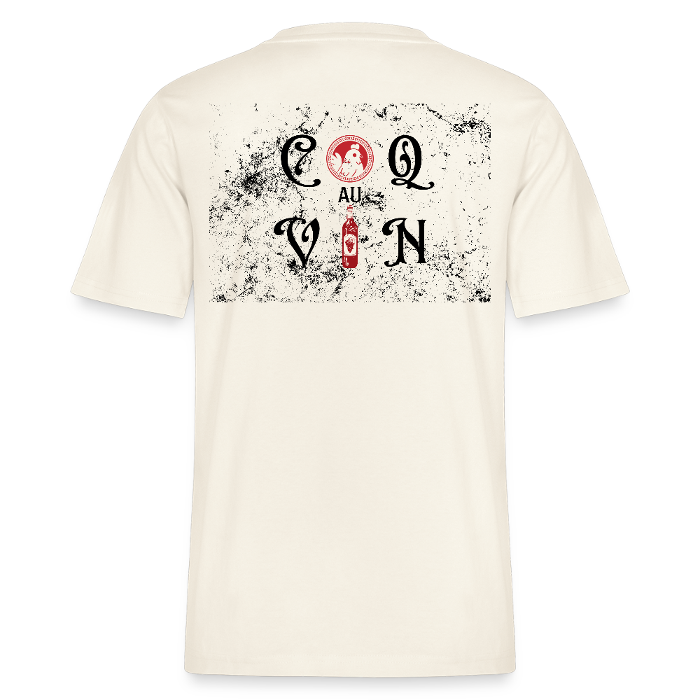 Bio Relaxed T-Shirt Coq au Vin - Naturweiß