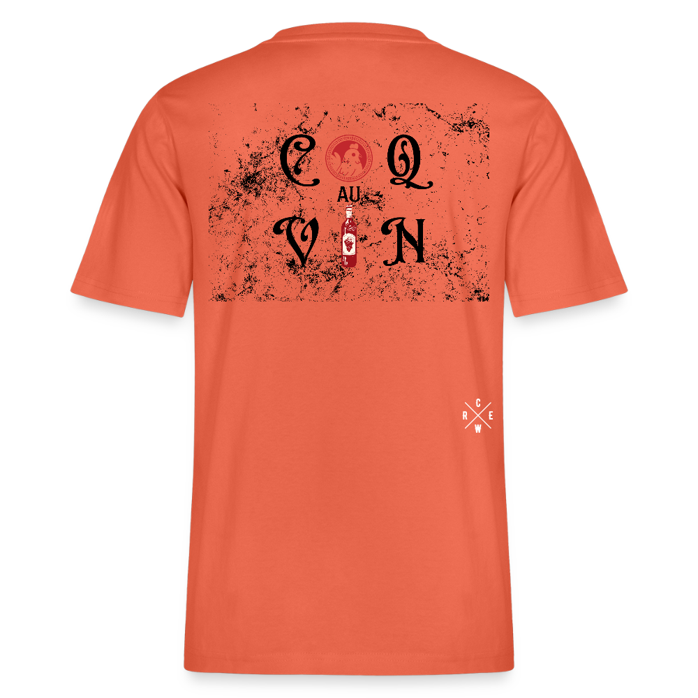 Bio Relaxed T-Shirt Coq au Vin - Hellrot