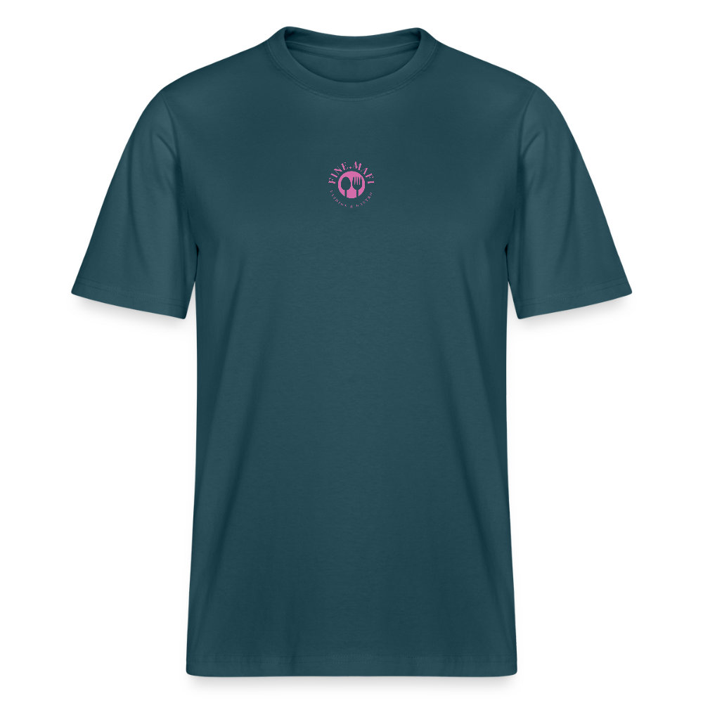 FOOD LOVE Relaxed Fit Unisex Bio-T-Shirt DIGGA - Dunkles Petrol