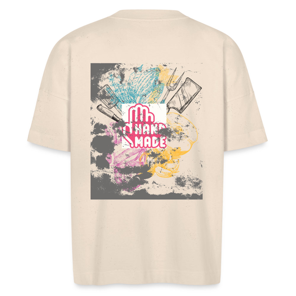 FINE.MAFI Oversized Organic T-Shirt CREW - Naturweiß