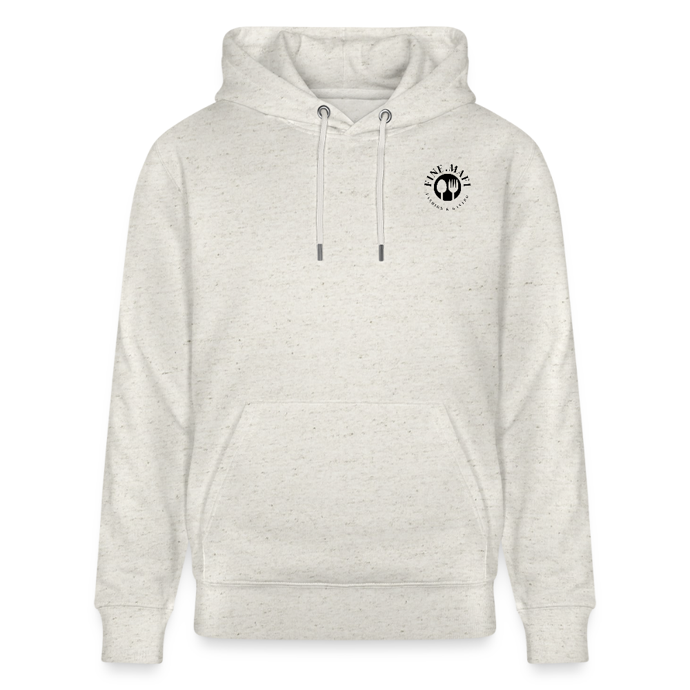 FOOD LOVE Unisex Bio-Hoodie Hummus - Beige meliert