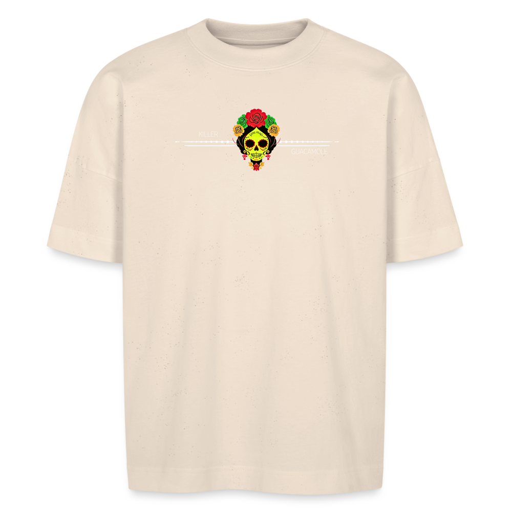FOOD LOVE Unisex Oversize Bio-T-Shirt Guaca - Naturweiß