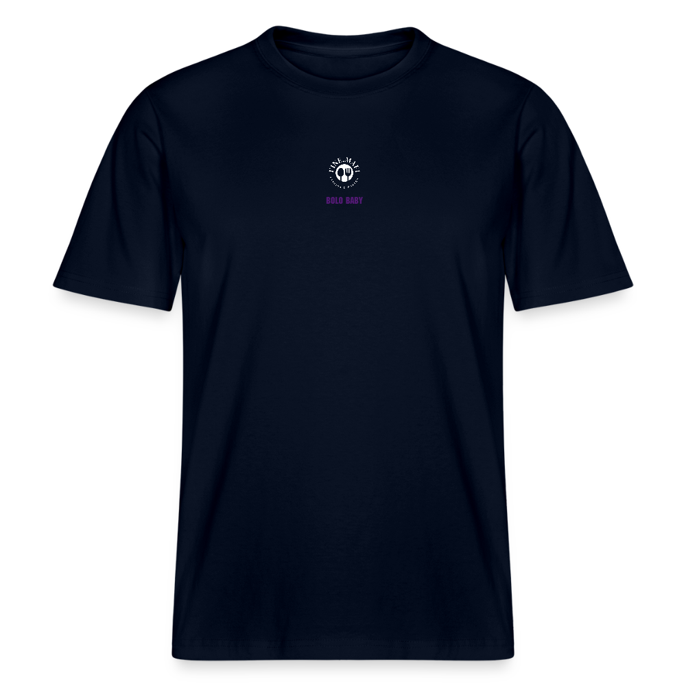 FINE.MAFI Relaxed Fit Unisex Bio-T-Shirt Bolo Baby - Navy