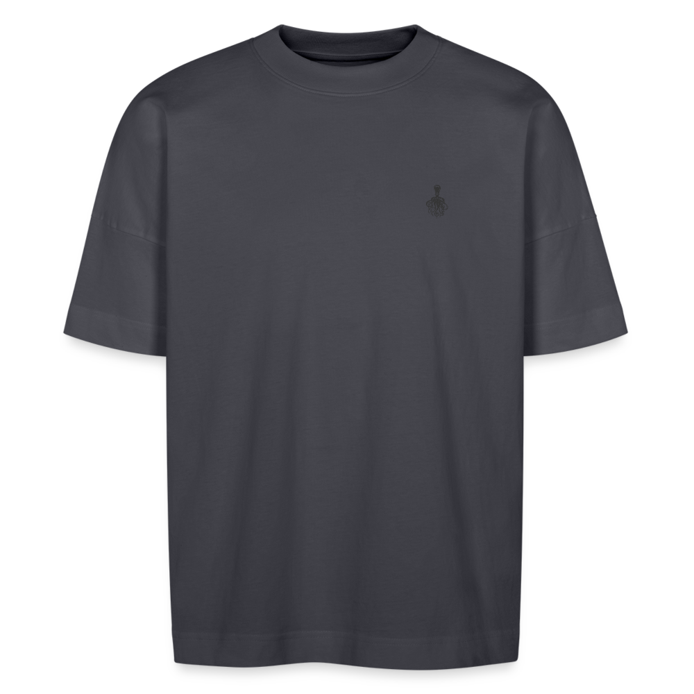 FINE.MAFI Unisex Oversize Bio-T-Shirt CREW - Indigoblau